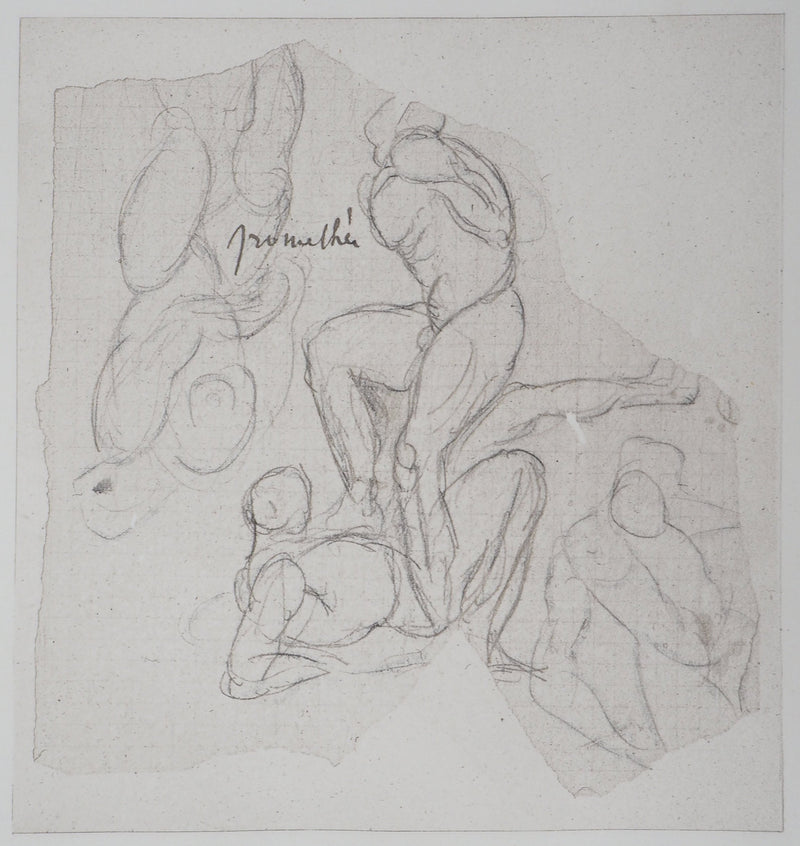Auguste RODIN : Prométhée - Héliogravure