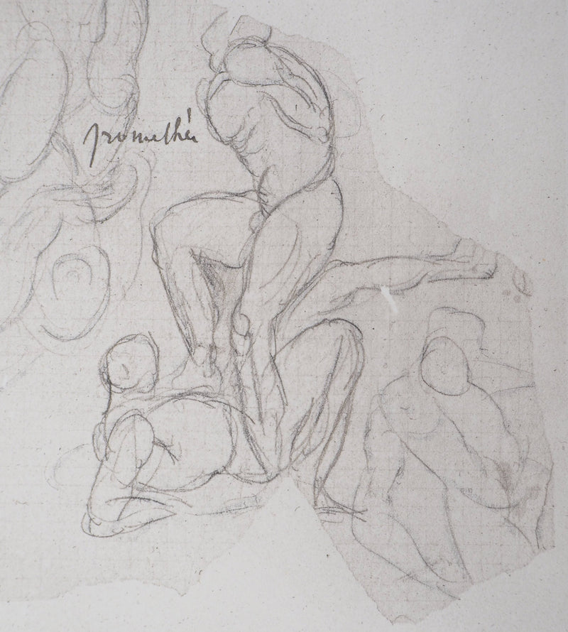 Auguste RODIN : Prométhée - Héliogravure (détail)