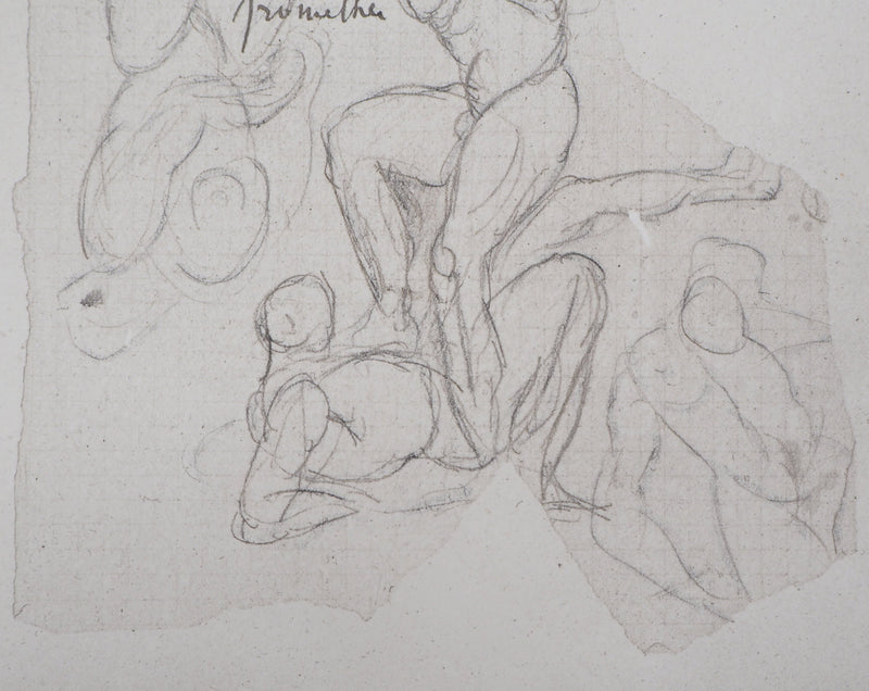Auguste RODIN : Prométhée - Héliogravure (détail)