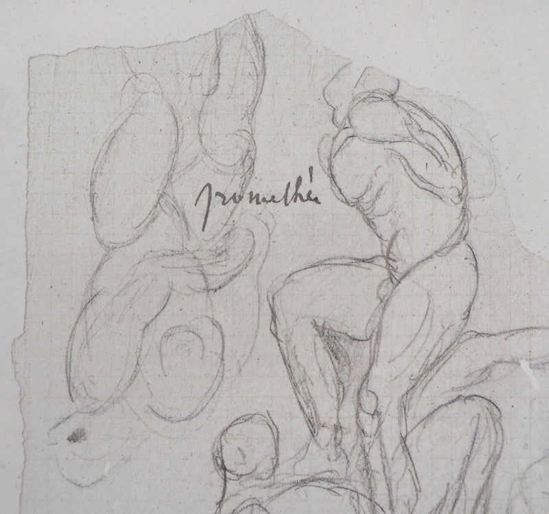 Auguste RODIN : Prométhée - Héliogravure (détail)