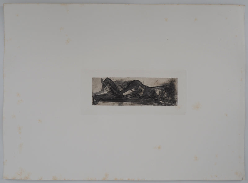 Auguste RODIN : Le repos des amoureux - Héliogravure (détail)