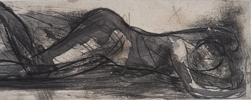 Auguste RODIN : Le repos des amoureux - Héliogravure (détail)