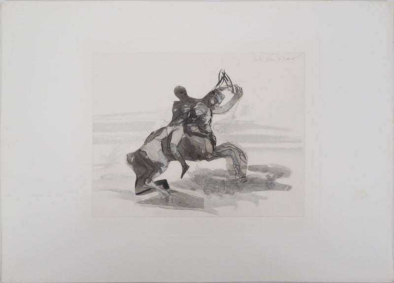 Auguste RODIN : Retour du sabbat - Héliogravure (détail)