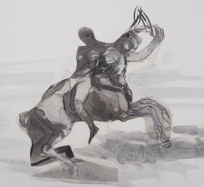 Auguste RODIN : Retour du sabbat - Héliogravure (détail)