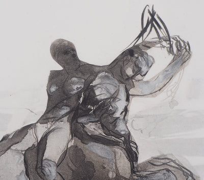 Auguste RODIN : Retour du sabbat - Héliogravure (détail)