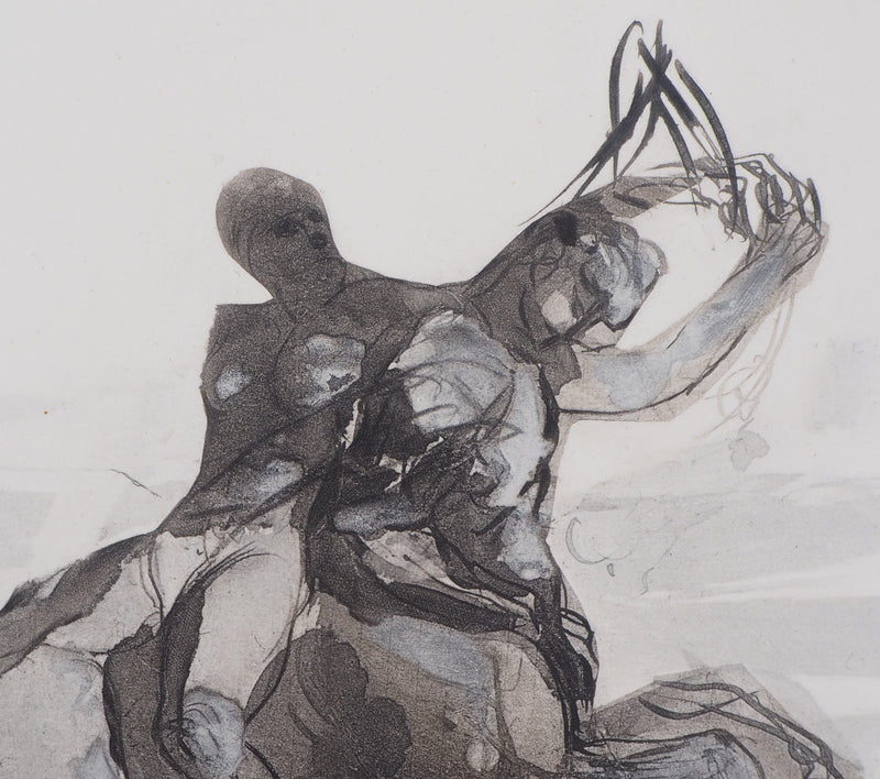 Auguste RODIN : Retour du sabbat - Héliogravure (détail)