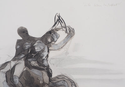 Auguste RODIN : Retour du sabbat - Héliogravure (détail)