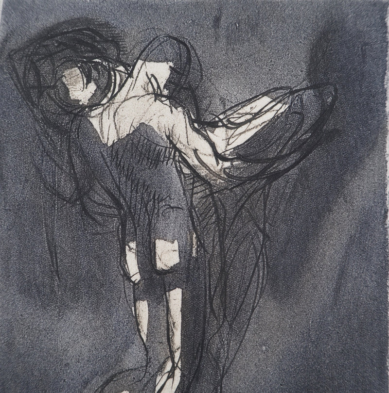 Auguste RODIN : Sujet masculin de dos - Héliogravure (détail)