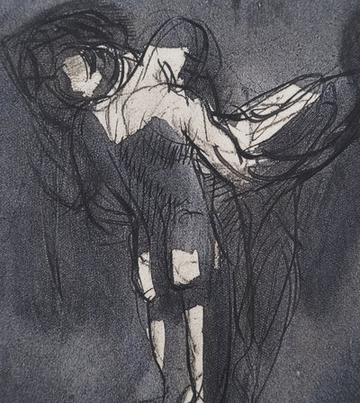 Auguste RODIN : Sujet masculin de dos - Héliogravure (détail)