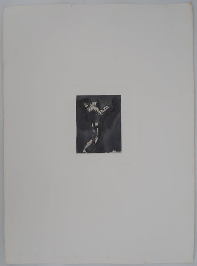 Auguste RODIN : Sujet masculin de dos - Héliogravure (détail)