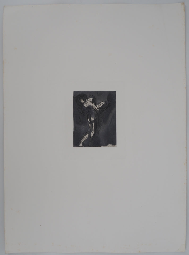 Auguste RODIN : Sujet masculin de dos - Héliogravure (détail)