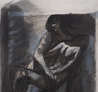 Auguste RODIN : Le tango amoureux - Héliogravure (détail)