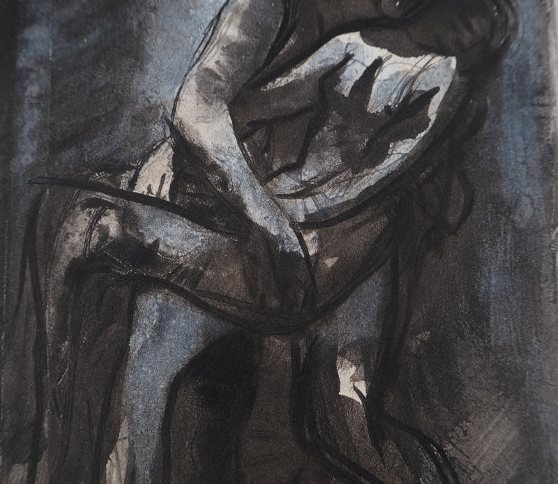 Auguste RODIN : Le tango amoureux - Héliogravure (détail)
