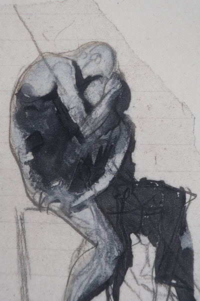 Auguste RODIN : Tendre baiser - Héliogravure (détail)