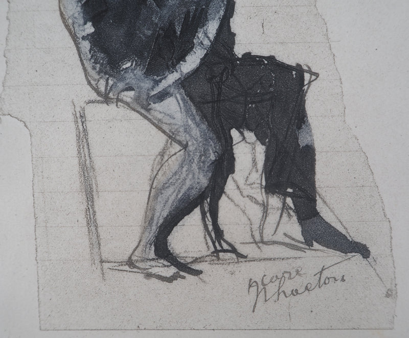 Auguste RODIN : Tendre baiser - Héliogravure (détail)