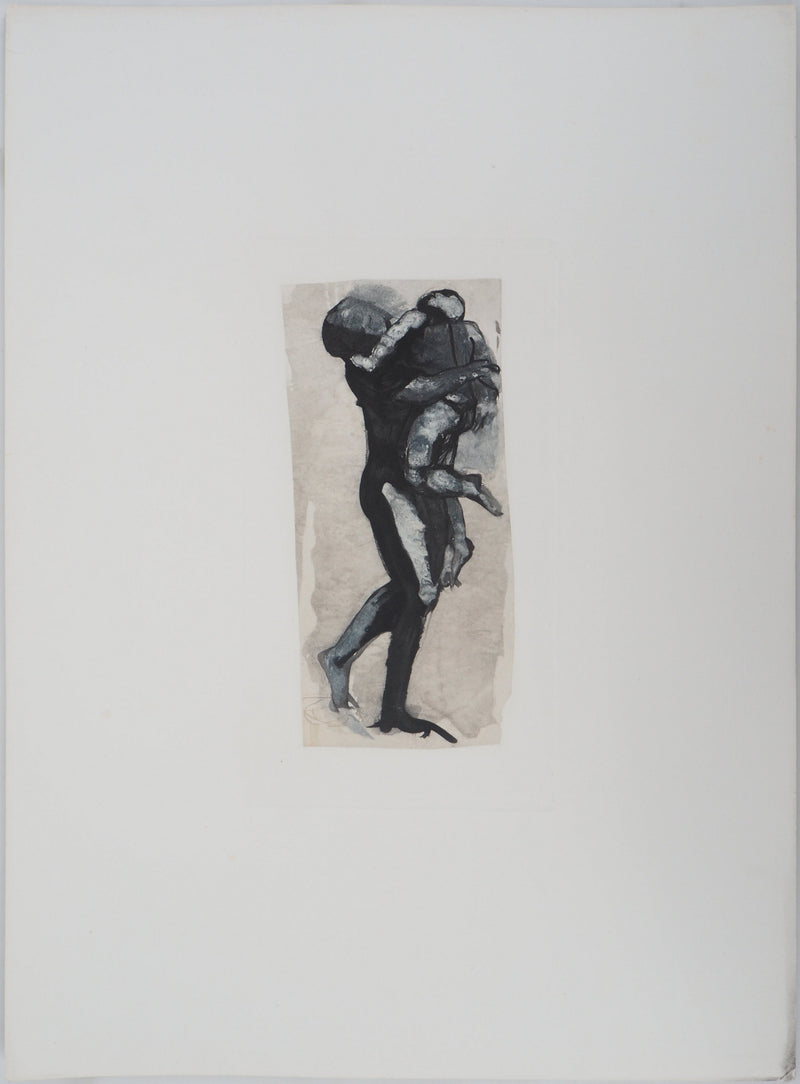 Auguste RODIN : Tendresse maternelle, 1897 - Héliogravure (détail)
