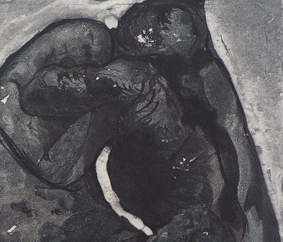 Auguste RODIN : Transmutation de l'homme et du reptile - Héliogravure (détail)