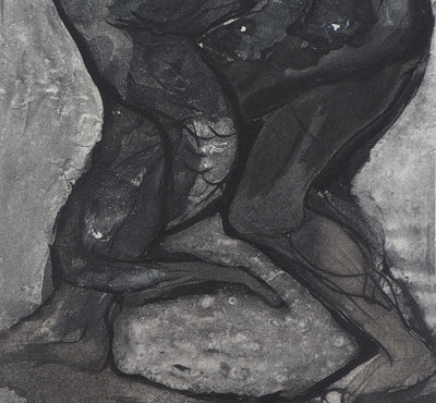 Auguste RODIN : Transmutation de l'homme et du reptile - Héliogravure (détail)