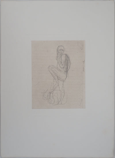 Auguste RODIN : Ugolin - Héliogravure (détail)