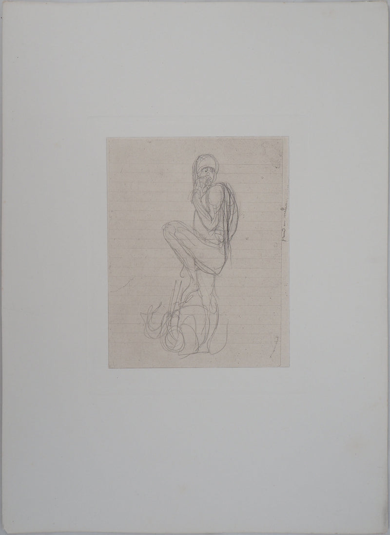 Auguste RODIN : Ugolin - Héliogravure (détail)