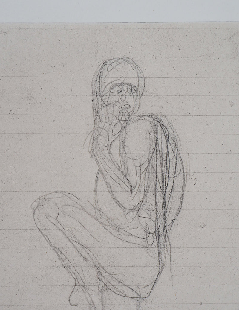 Auguste RODIN : Ugolin - Héliogravure (détail)