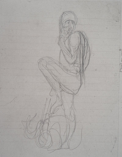 Auguste RODIN : Ugolin - Héliogravure (détail)