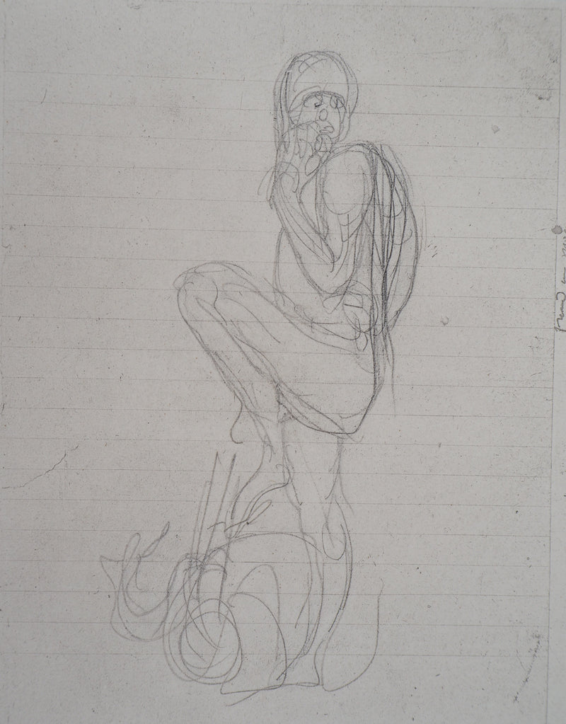 Auguste RODIN : Ugolin - Héliogravure (détail)