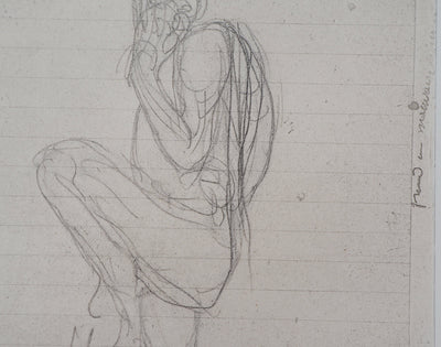 Auguste RODIN : Ugolin - Héliogravure (détail)