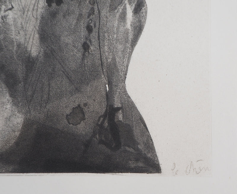 Auguste RODIN : Ugolin emprisonné - Héliogravure (détail)
