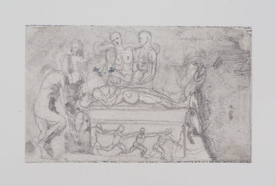 Auguste RODIN : Vénus, étude de vase et bas-relief - Héliogravure (détail)