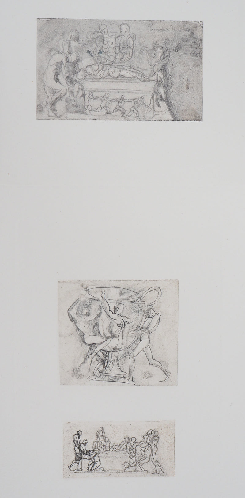 Auguste RODIN : Vénus, étude de vase et bas-relief - Héliogravure (détail)