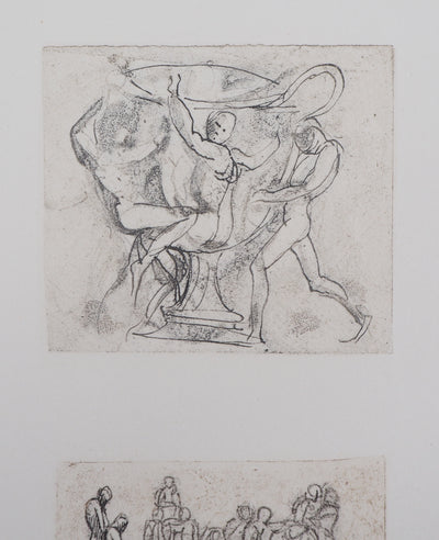 Auguste RODIN : Vénus, étude de vase et bas-relief - Héliogravure (détail)