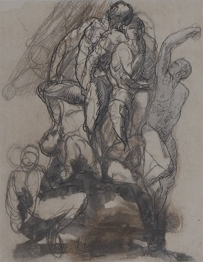 Auguste RODIN : Les victorieux - Héliogravure