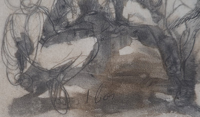 Auguste RODIN : Les victorieux - Héliogravure (détail)