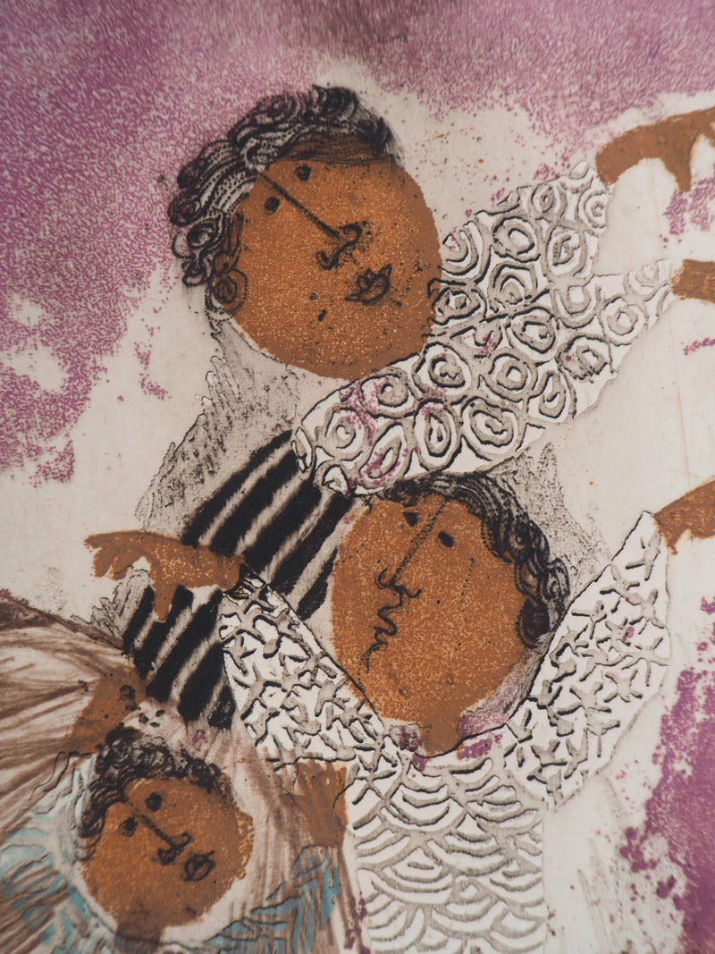 Graciela RODO BOULANGER : Les danseuses - Gravure (détail)