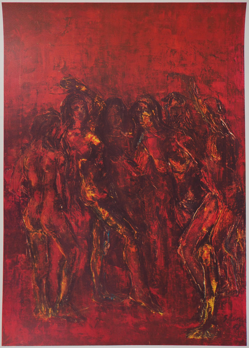 Giulia ROMANO : Les danses rouges - Affiche (détail)