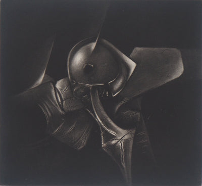 Michel RONCEREL : Fantasy en noir et blanc, 2005 - Gravure (détail)