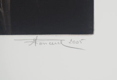 Michel RONCEREL : Fantasy en noir et blanc, 2005 - Gravure (détail)