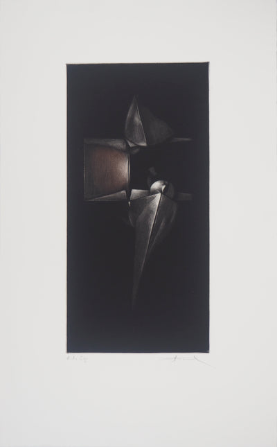 Michel RONCEREL : Pique de colère - Gravure