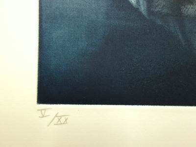 Michel RONCEREL : Solstice d'hiver - Gravure (détail)