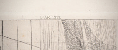 Félicien ROPS : Art moderne, l'artiste - Gravure (détail)