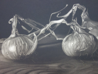 Judith ROTCHILD : Trois oignons - Gravure (détail)