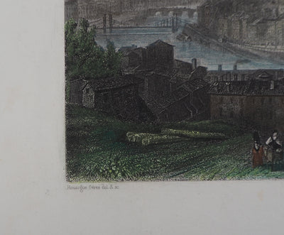  ROUARGUE FRERES : Lyon - Gravure (détail)