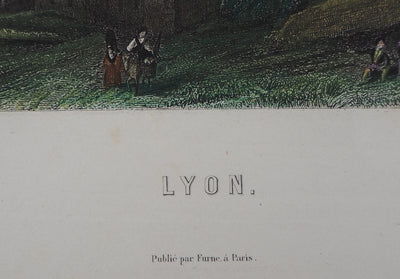 ROUARGUE FRERES : Lyon - Gravure (détail)