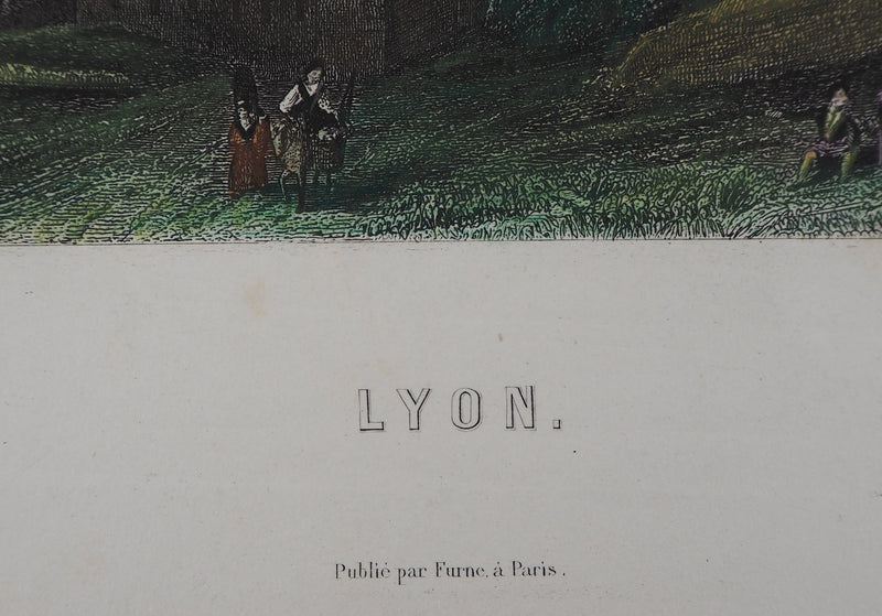  ROUARGUE FRERES : Lyon - Gravure (détail)