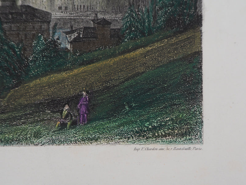  ROUARGUE FRERES : Lyon - Gravure (détail)