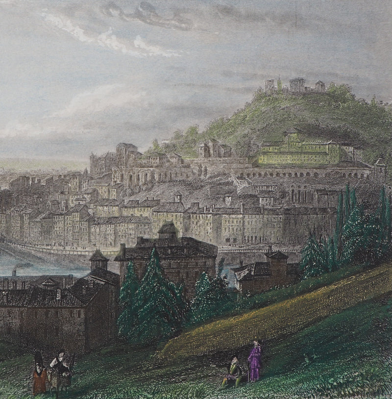  ROUARGUE FRERES : Lyon - Gravure (détail)