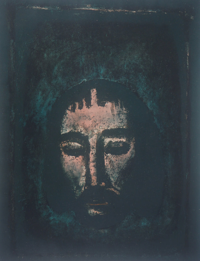 Georges ROUAULT : Visage - Lithographie (détail)
