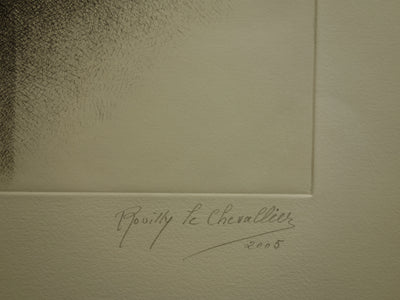 Marie-Antoinette ROUILLY LE CHEVALLIER : Épave - Gravure (détail)