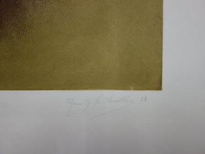 Marie-Antoinette ROUILLY LE CHEVALLIER : Transparence - Gravure (détail)